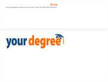 Tablet Screenshot of degrees.yourdegree.com